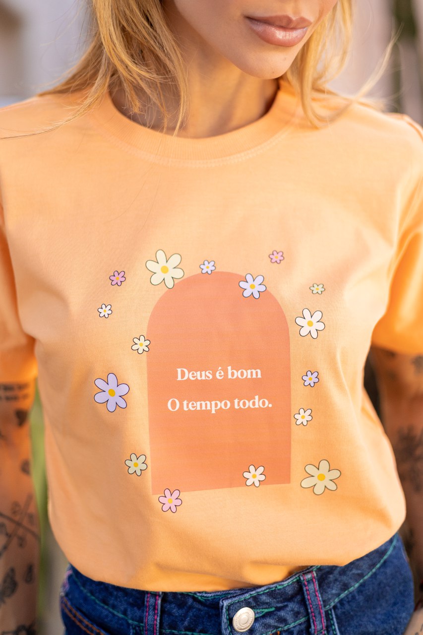 T-SHIRT- Deus é bom o tempo todo